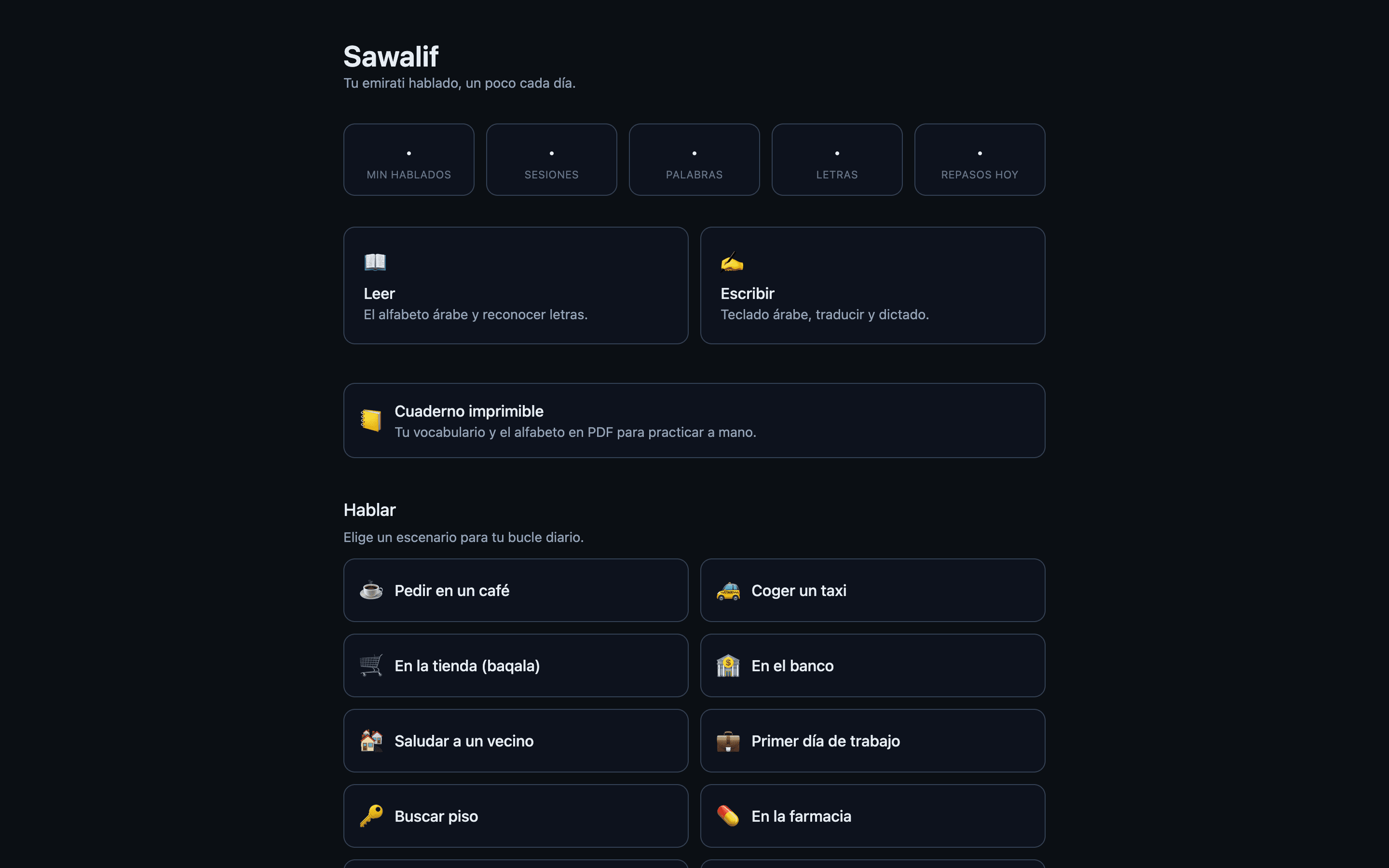 Sawalif — captura del producto